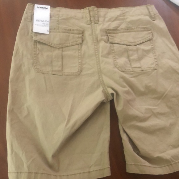 NWT Sonoma Tan Bermuda Shorts - Picture 5 of 10